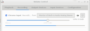 PulseAudio Volume Controller record audio